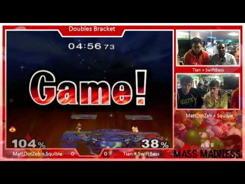 Mass Madness 16a - MattDotZeb + Squible vs Tian + Swift - SSBM Doubles