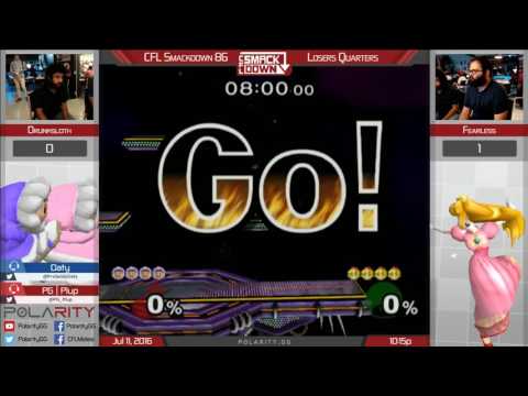 CFL Smackdown 86 - Drunksloth (ICs) vs Fearless (Peach) - SSBM Losers Quarters