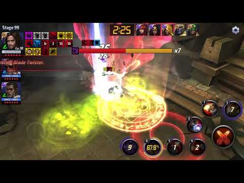 Marvel Future Fight T3 Winter Soldier vs WBU Proxima stage 99 漫威未來之戰 酷寒戰士vs世界頭目暗夜無星99層