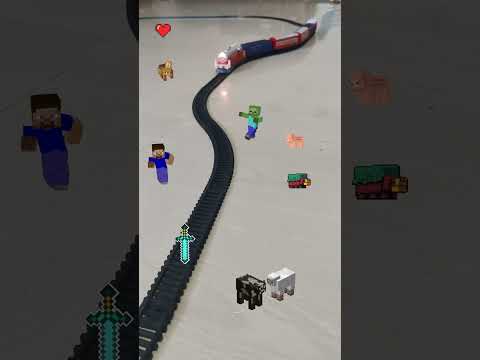 Toon Story Saga - By SRGV - Minecraft Sword is on the railway track and train is approaching fast | Centy Train | Zombie Walk