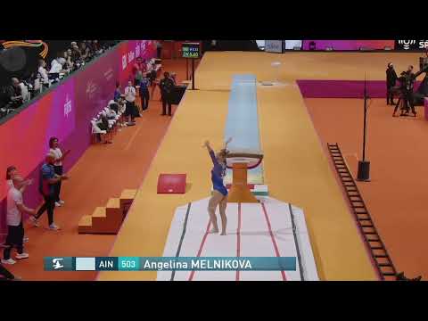 Angelina Melnikova STICKS her NEW Cheng vault - Qualifications - World Championships 2025