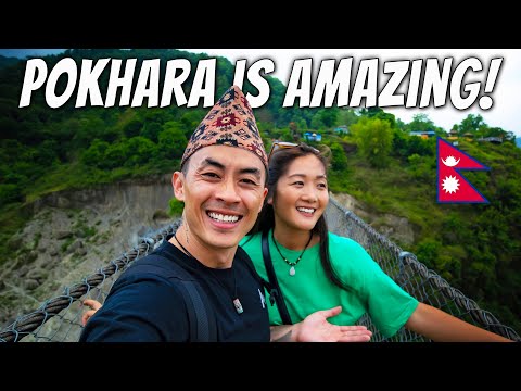 Encontramos nossa cidade favorita no NEPAL🇳🇵Primeiro dia em Pokhara!