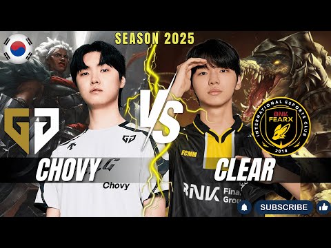 GEN Chovy vs BFX Clear - Chovy AMBESSA vs Clear RENEKTON Top - Patch 26.1 KR Ranked | lolrec