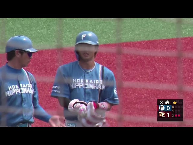 【ファーム】ファイターズ・細川凌平 ライトへ逆転の2点タイムリー3ベースを放つ!! 2025年6月21日 東北楽天ゴールデンイーグルス 対 北海道日本ハムファイターズ