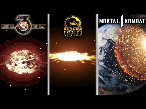 Cyrax Planet Explosion Fatality Evolution - Mortal Kombat 3 to Mortal Kombat 1