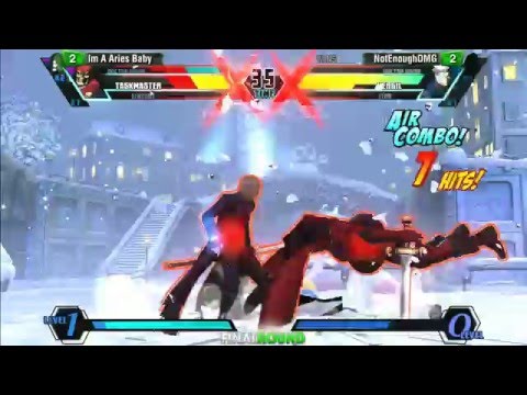 UMVC3: Final Round 19 Semis - Ima Aries Baby v NotEnoughDamage / OmgItzAndre vs NotEnoughDamage