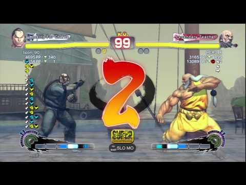 Ixion_90 [Dan] Vs HERU_X [Gouken] SSF4 AE Online Ranked Matches - PSN