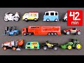 Cars Trucks Street Vehicles For Kids 42 Mins Hot Wheels Matchbox Disney Organic Learning