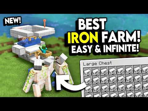 BEST NEW Infinite IRON FARM! Minecraft +1.21& 26.1!