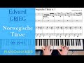 E. Grieg - Norwegian Dance op. 35 n. 1 for Piano four hands (score)