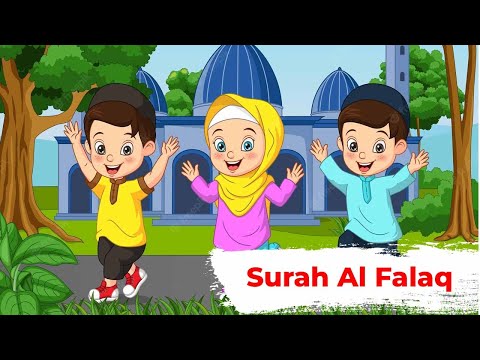 Surah Al Falaq | kids repeating recitation | 3 times each ayah