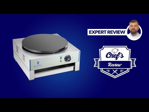 Vidéo - Crêpière électrique simple avec tiroir - 40 cm - 3 000 W