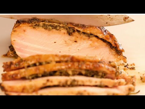 Garlic Herb Butter Roasted Turkey Breast