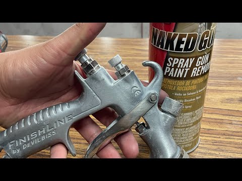 CLEANING A SPRAYGUN!!! With KLEAN STRIP NAKED GUN PAINT REMOVER