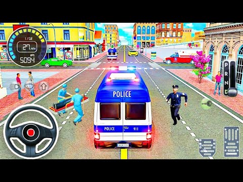 Policeman Ambulance Van Driving #1 - 911 Emergency Rescue Driving Simulator - Android Gameplay