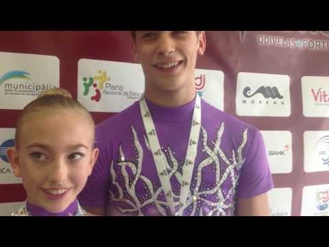 2013 Acro Euros - Junior Mixed Pair interview