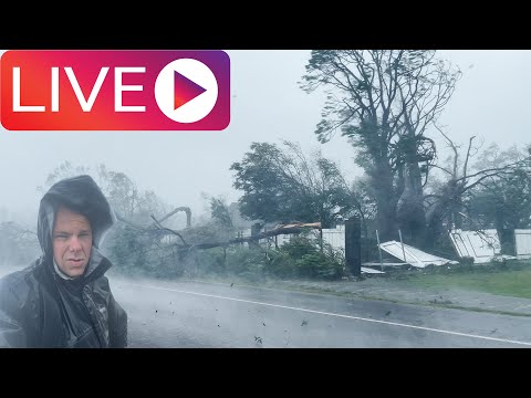 🔴#IRL LIVE Hurricane NICOLE making landfall in Vero Beach to Melbourne Florida-11/09/2022