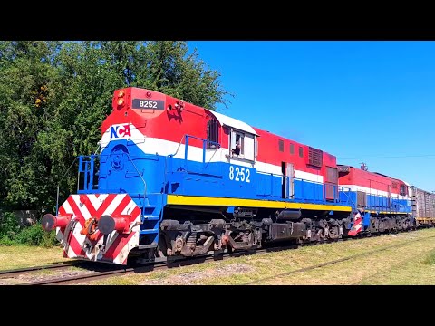 [4K] Tren cargado de NCA con destino a Rosario pasando por Marcos Juárez!!!!!!