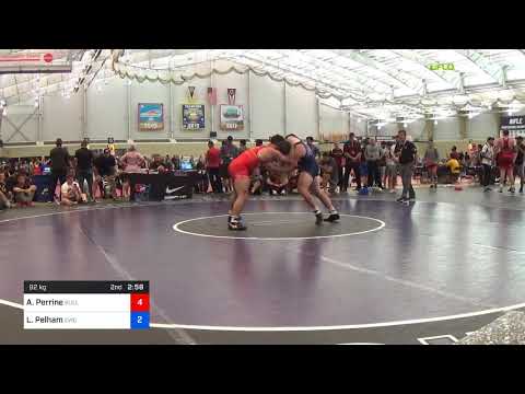 2018 UWW Cadet And U23 Nationals/U23 Freestyle 92 Consi Of 4 - Anthony Perrine (Bull) Vs. Landon P