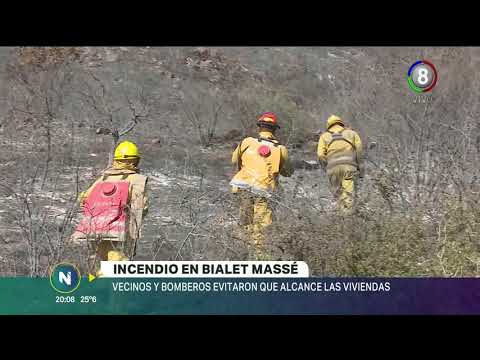 Incendio en Bialet Masse: Más de 10 cuarteles trabajan para cobatir las llamas