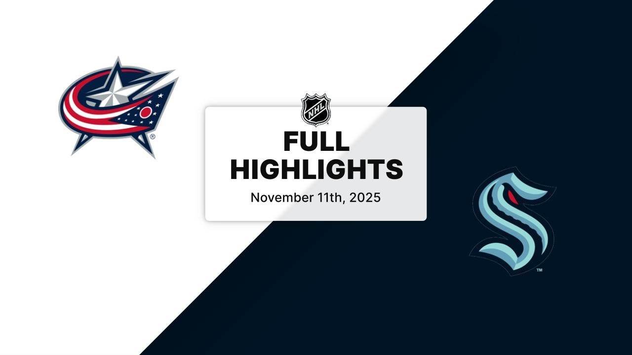 NHL Highlights | Blue Jackets vs. Kraken | November 11, 2025
