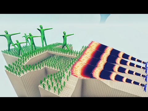 100x ZOMBIE + GIANTS vs  4x EVERY GOD - Totally Accurate Battle Simulator TABS