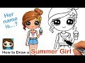 How To Draw A Cute Girl Summer Art Series 7