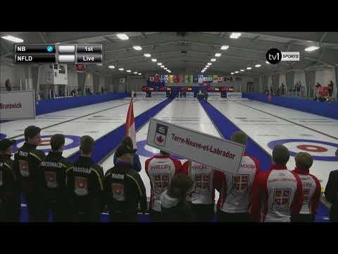 U-18 Curling Championship - New Brunswick vs. Newfoundland & Labrador