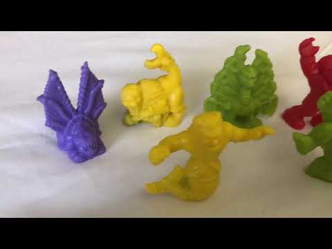 Halloween toys Monsters in My Pocket series 1 collectible figures review. Part 2