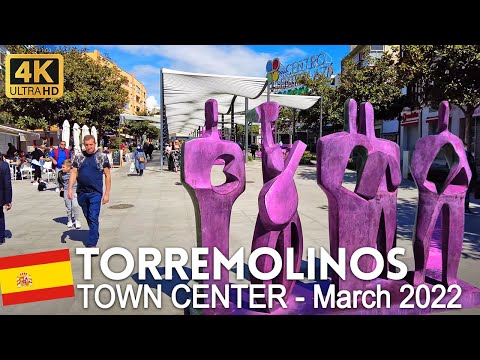 4K Walking Tour of Torremolinos Town Centre in March 2022