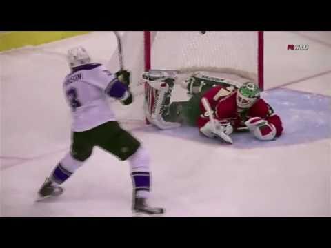 Amazing toe save by Niklas Backstrom in the shootout vs the LA Kings 01/02/2011 (HD)