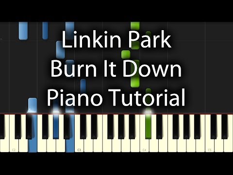Burn It Down - Linkin Park piano tutorial