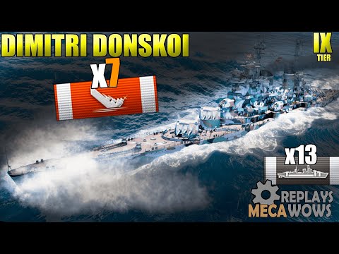 Dmitri Donskoi 7 Kills & 209k Damage | World of Warships Gameplay 4k