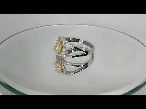 Кольцо с натуральным эфиопским опалом 7х5 мм в огранке овал Размер 17.5 - фото 1 - id-p680202301