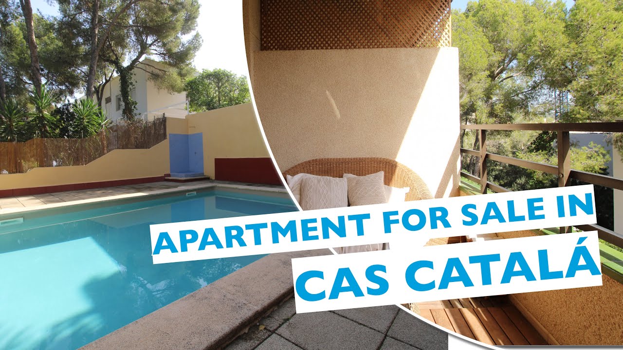 Apartment with large terrace, partial sea views and renovation potential in Cas Català