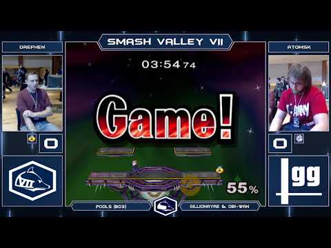 Smash Valley VII Melee Singles - Drephen (Sheik) vs Atomsk (Puff) - Winners Top 48 Qualifier