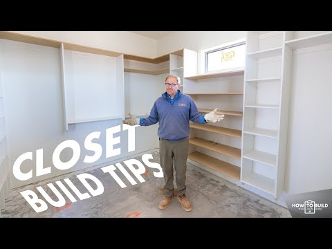 Building Closet Shelves In A New House