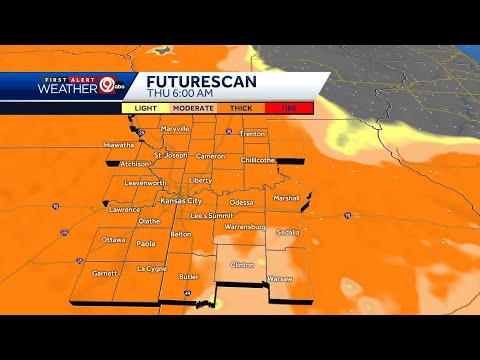 Wildfire smoke seen in radar over Kansas City