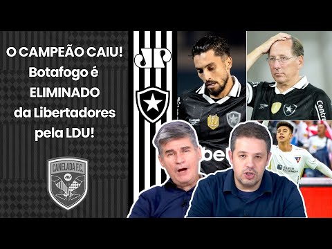 "Era um DESASTRE ANUNCIADO!!! O Botafogo FOI ELIMINADO, e o Textor agora..." QUEDA pra LDU DEBATIDA!
