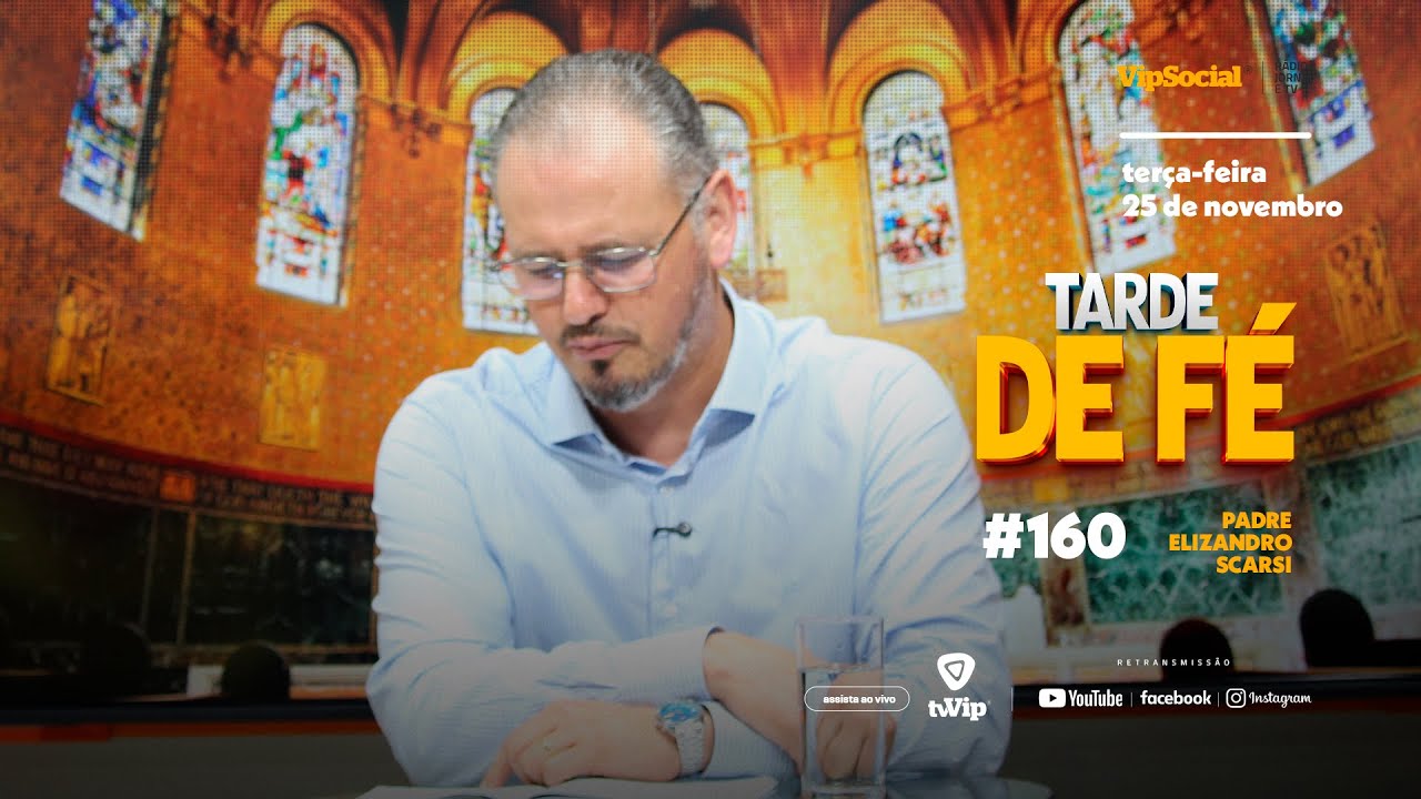 Renove sua fé e encontre força nas mensagens e orações do Padre Elizandro, ao vivo nesta tarde