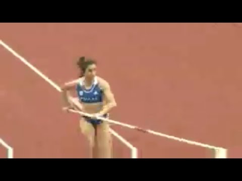 Olympic Games Rio 2016 Ekateríni Stefanidi of Greece celebrates winning gold