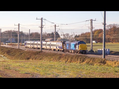 37521/37409 and 37611 Golborne Junction 30/11/23
