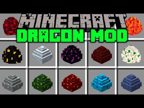 Minecraft DRAGON MOD! | HATCH AND TAME NEW DRAGONS! | Modded Mini-Game (Education)