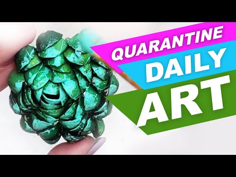 DAILY CRAFT! Pistachio Succulents! Easy DIY that looks almost like real succulents!