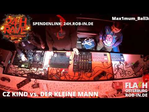 CZ KIND vs  DER KLEINE MANN @ FLASH CLUB OSTERBURG - 24H RAVE LIVESTREAM