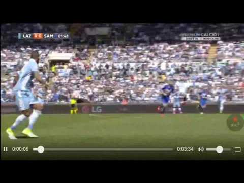 Lazio - Sampdoria  7 - 3 sintesi Hd fazioso Lazio/De Angelis si gode la sua Lazio europea