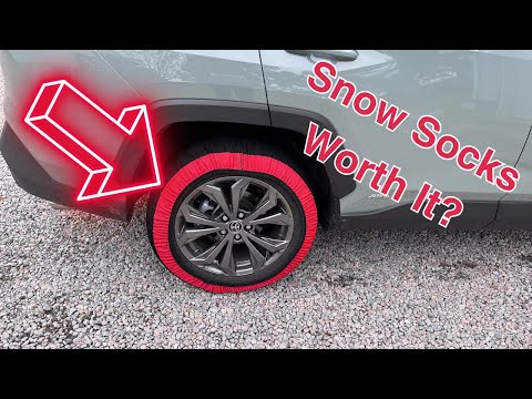 Testing out these vehicle snow socks for tires. Are they worth it?  #amazonfinds #snowdriving