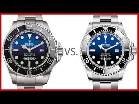 ▶ Rolex Deepsea D-Blue Old vs. Rolex Deepsea D-Blue "James Cameron " New -  116660 VS 126660