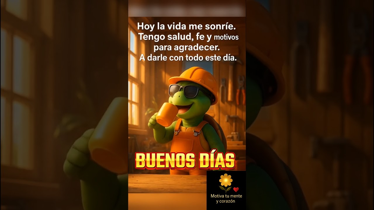 ☀️ Buenos días 💪#MotivaTuMenteYCorazon #BuenosDias #Gratitud #ActitudPositiva #Fe #MotivacionDias