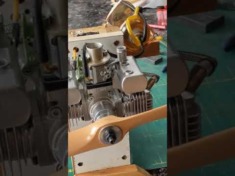 RCGF 20cc twin boxer engine first start